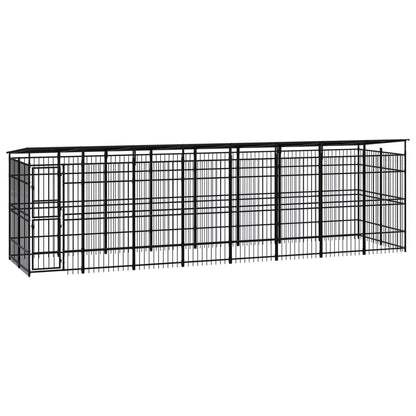 Hondenkennel Met Dak 18,43 M² Staal