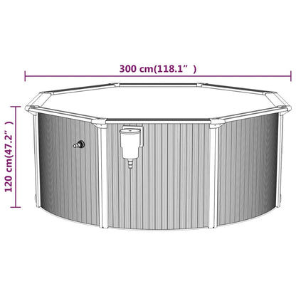 Zwembad Met Veiligheidsladder 300X120 Cm