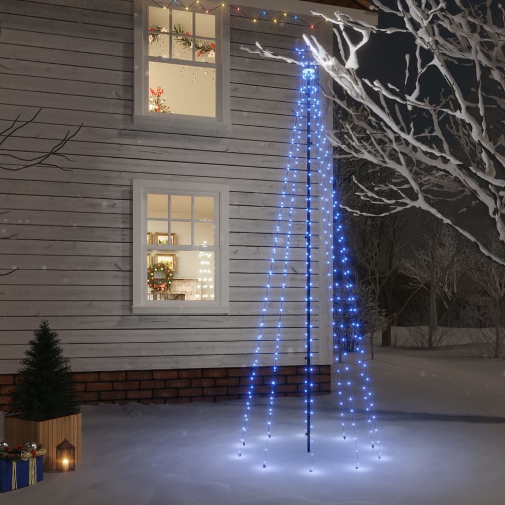 Kerstboom Met Grondpin 1134 Led's 800 Cm Blauw