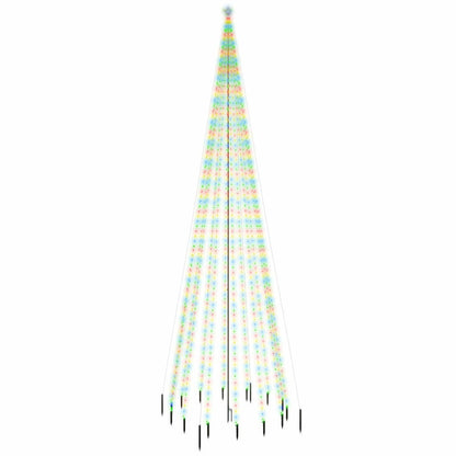 Kerstboom Met Grondpin 1134 Led's Meerkleurig 800 Cm Multikleur
