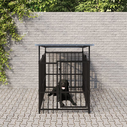 Hondenkennel Met Dak 16,89 M² Staal