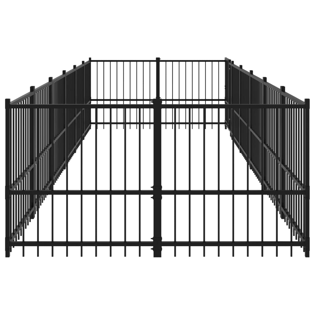 Hondenkennel Voor Buiten 11,26 M² Staal