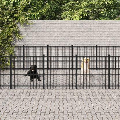 Hondenkennel Voor Buiten 84,68 M² Staal