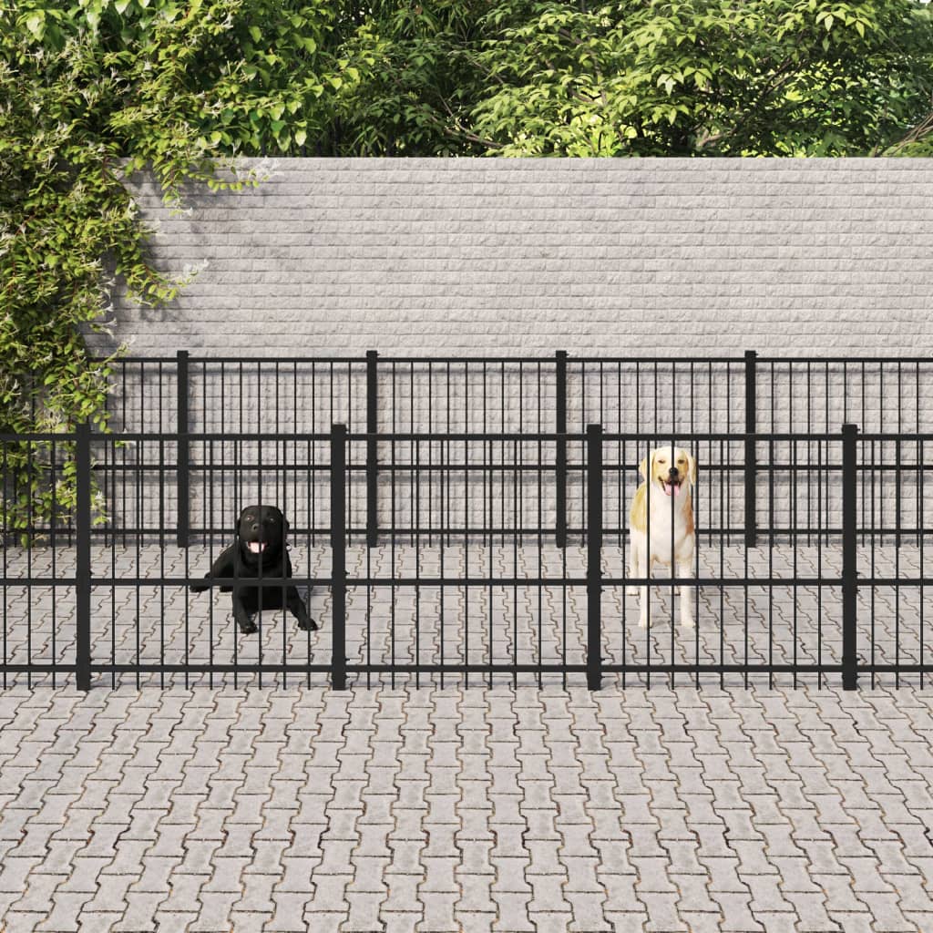 Hondenkennel Voor Buiten 84,68 M² Staal