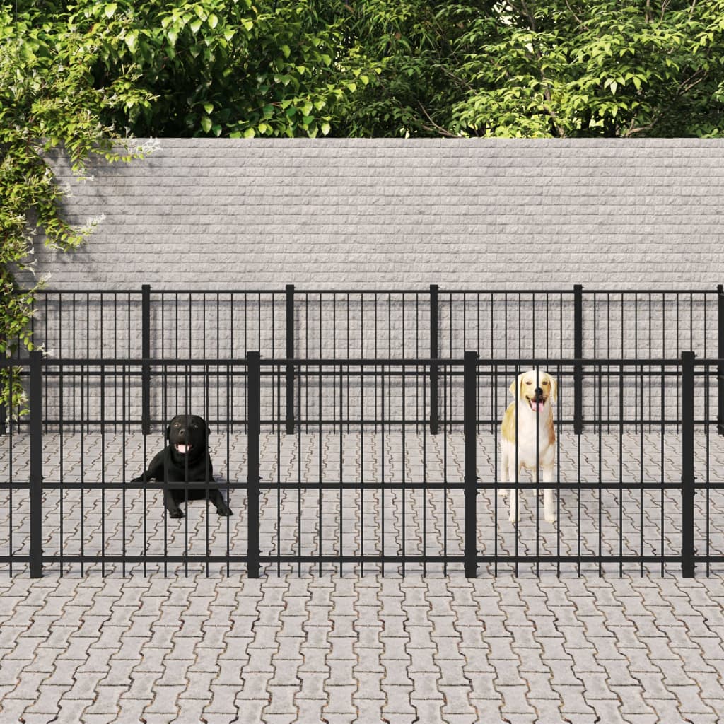 Hondenkennel Voor Buiten 84,68 M² Staal