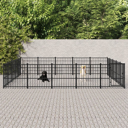 Hondenkennel Voor Buiten 84,68 M² Staal