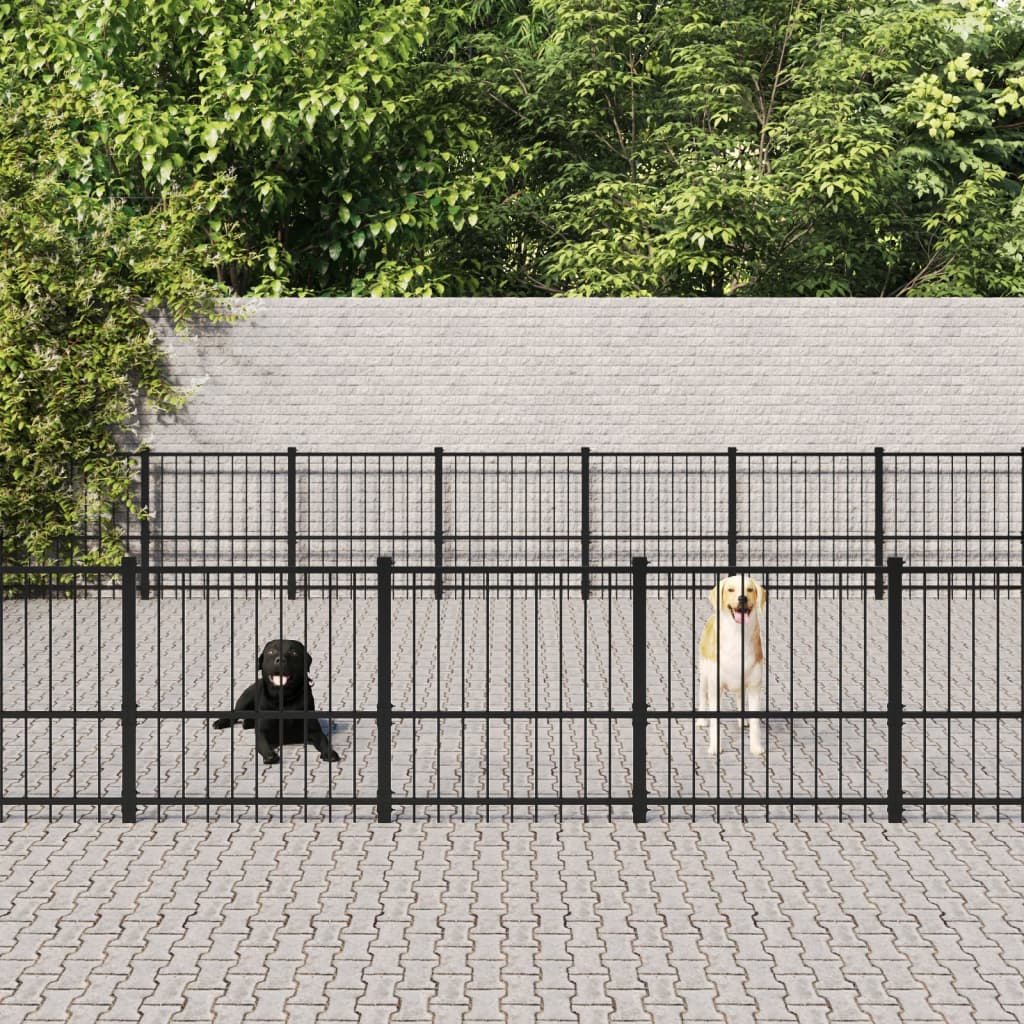 Hondenkennel Voor Buiten 84,68 M² Staal