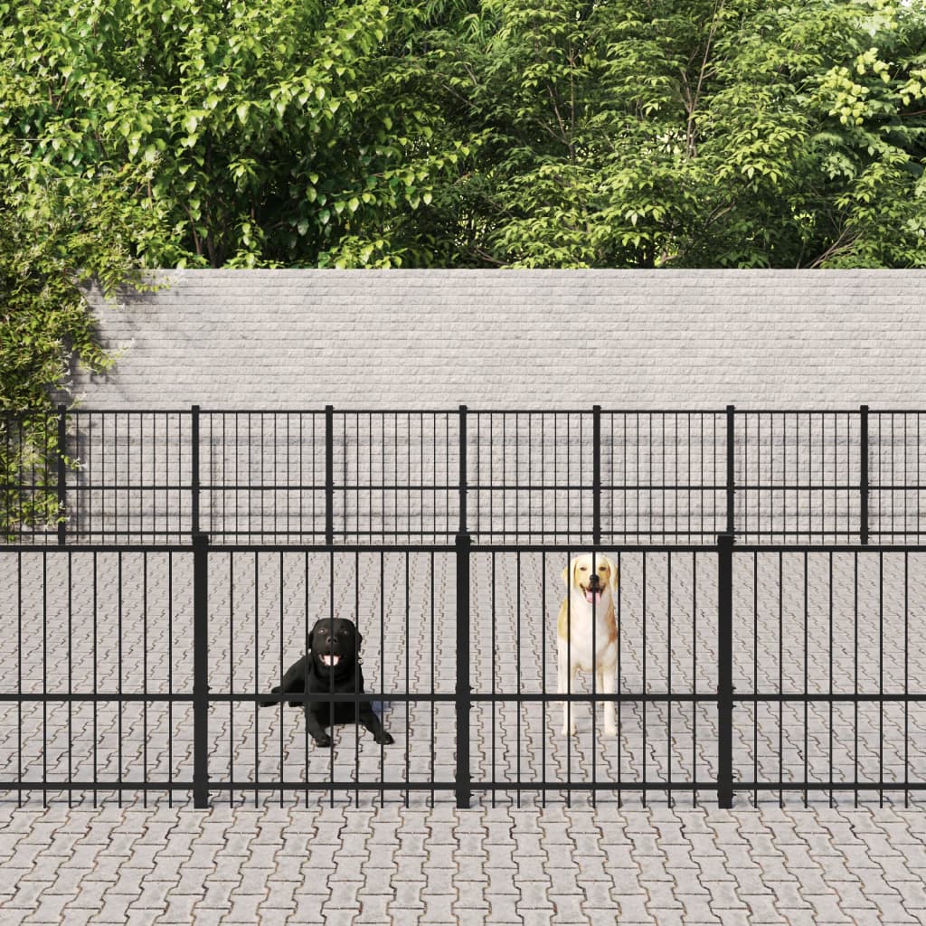 Hondenkennel Voor Buiten 84,68 M² Staal