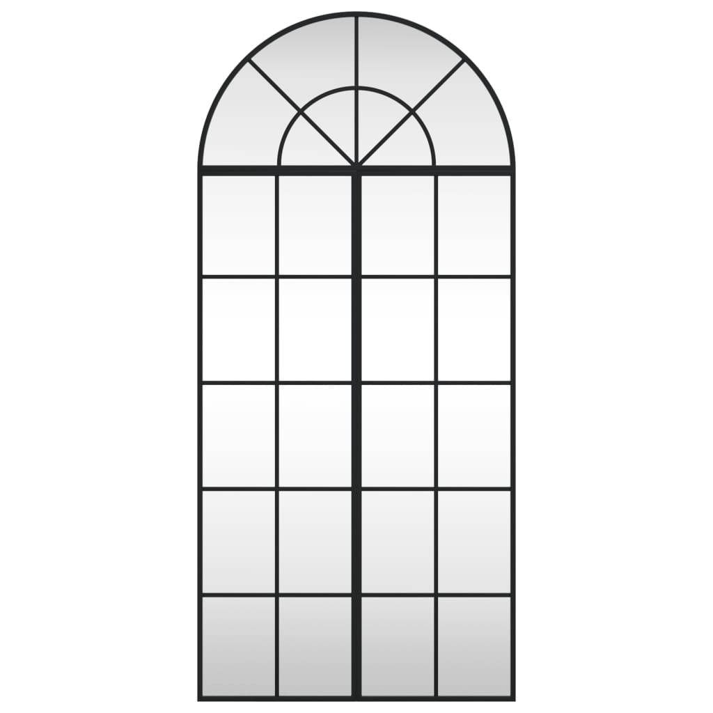Wandspiegel Boog 60X130 Cm Ijzer Zwart