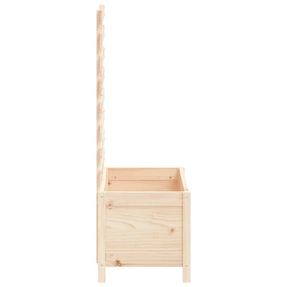 Plantenbak Met Rek 79X39,5X114 Cm Massief Grenenhout