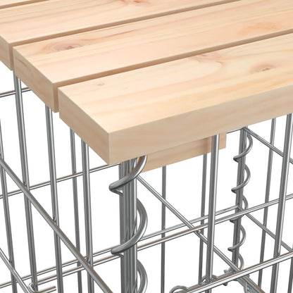 Tuinbank Schanskorfontwerp 244X71X65,5 Cm Massief Grenenhout