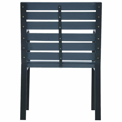 Tuinstoelen Massief Vurenhout En Gepoedercoat Staal