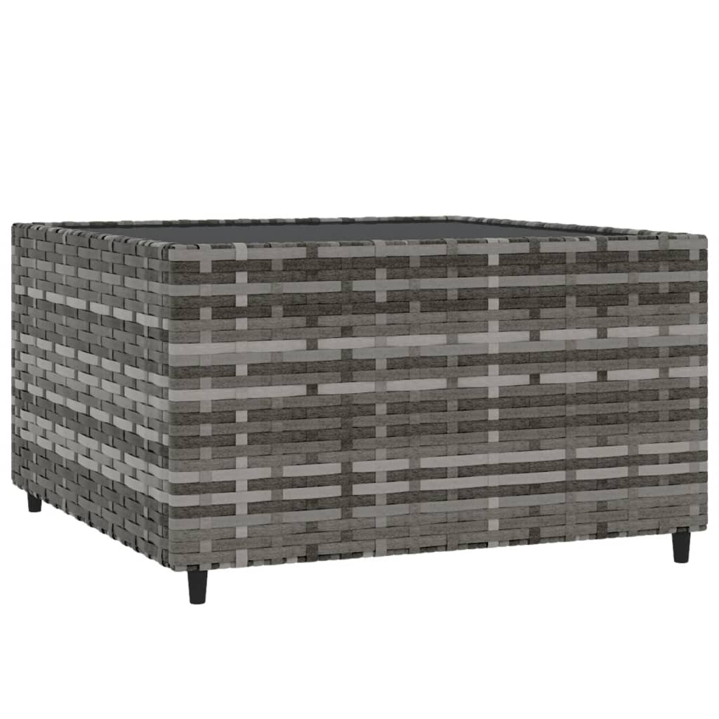 Salontafel Tuin Vierkant 50X50X30 Cm Poly Rattan