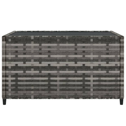 Salontafel Tuin Vierkant 50X50X30 Cm Poly Rattan