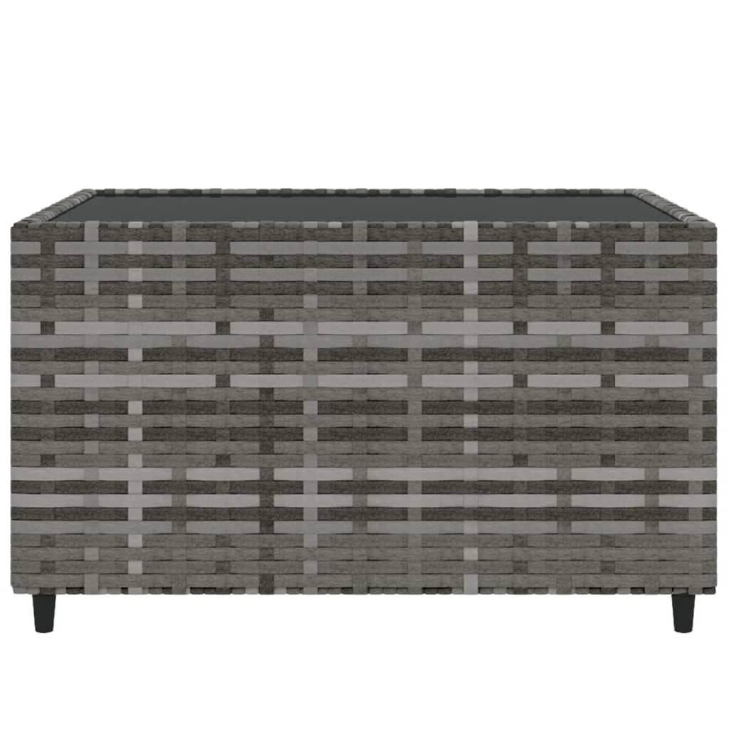 Salontafel Tuin Vierkant 50X50X30 Cm Poly Rattan