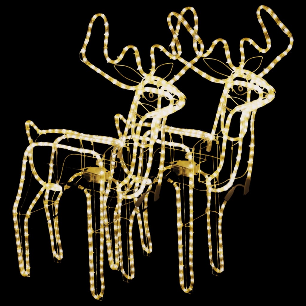 Kerstfiguur Rendier Met Bewegende Kop Warmwit