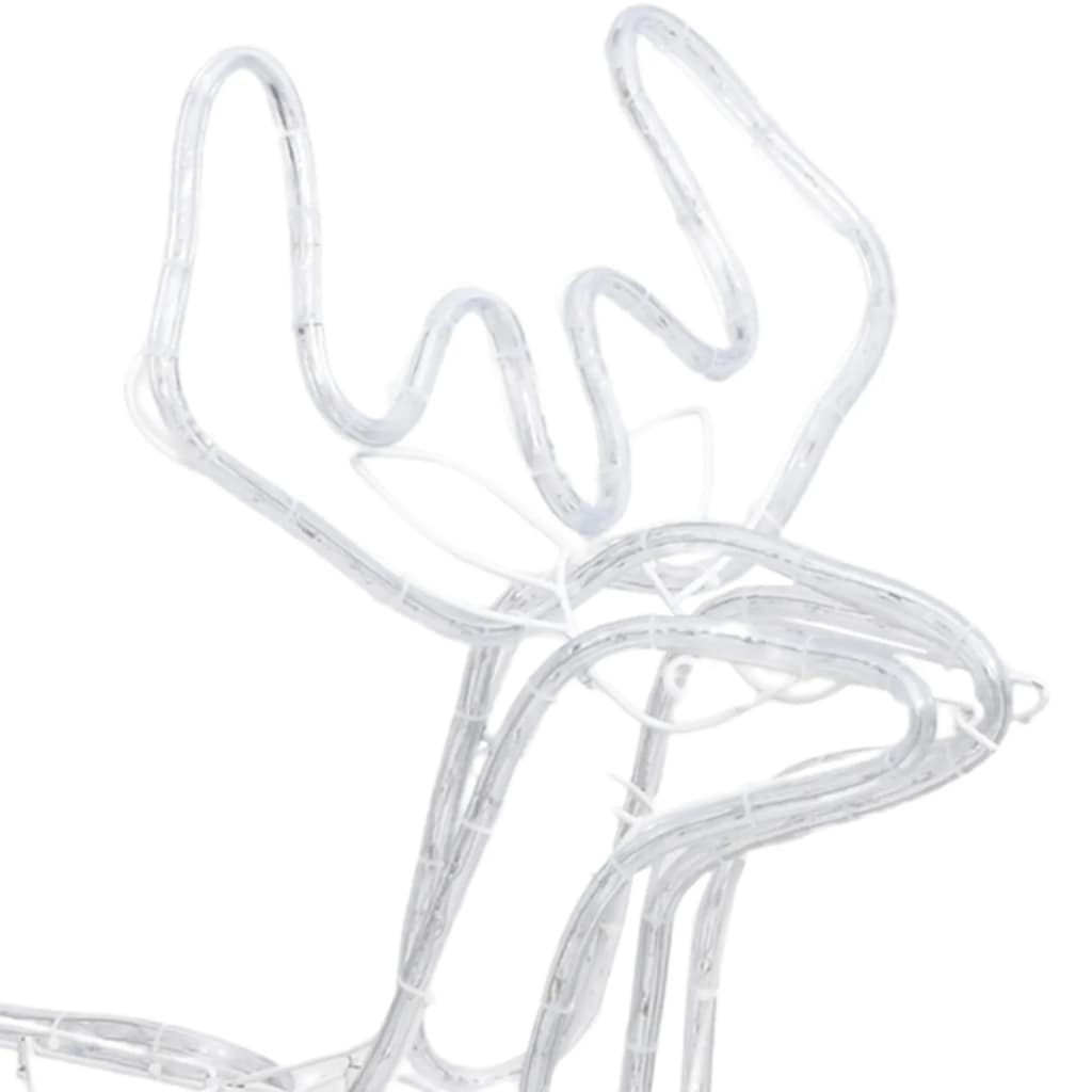 Kerstfiguur Rendier 76X42X87 Cm Koudwit