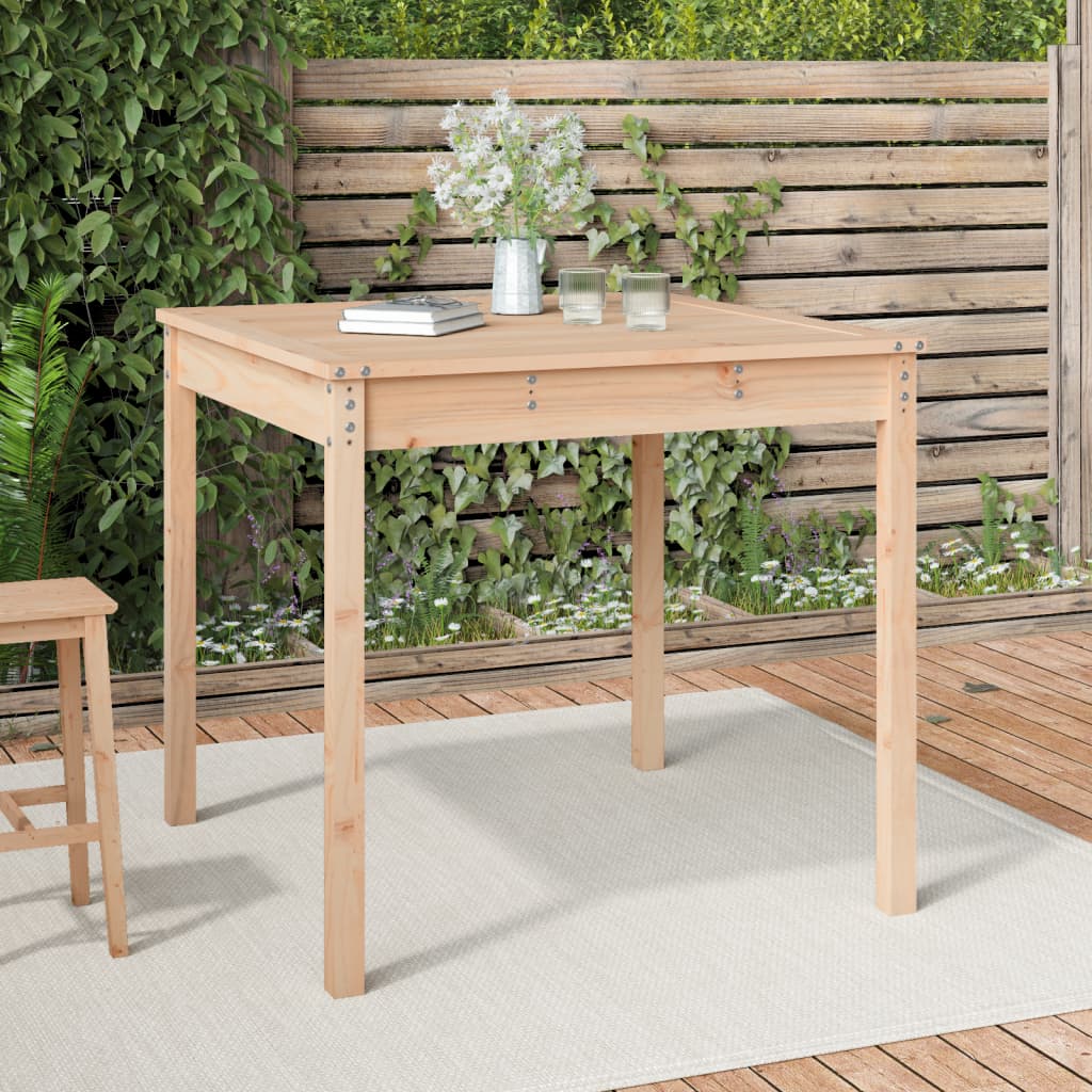 Tuintafel 121X82,5X76 Cm Massief Grenenhout Honingbruin