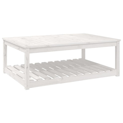 Tuintafel 121X82,5X45 Cm Massief Grenenhout Wit