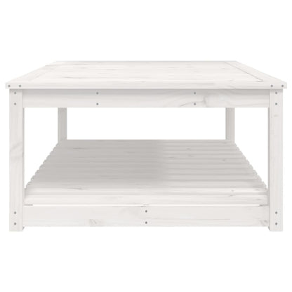 Tuintafel 121X82,5X45 Cm Massief Grenenhout Wit