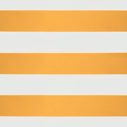 Luifel Uittrekbaar 4,5X3 M Stof En Aluminium Geel En Wit