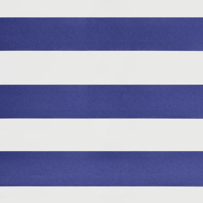 Luifel Uittrekbaar 5X3 M Stof En Aluminium Blauw En Wit