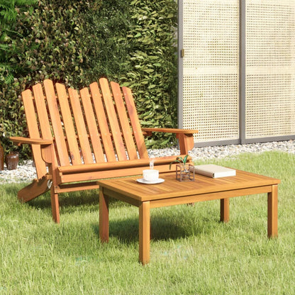 2-Delige Loungeset Adirondack Massief Acaciahout Naturel