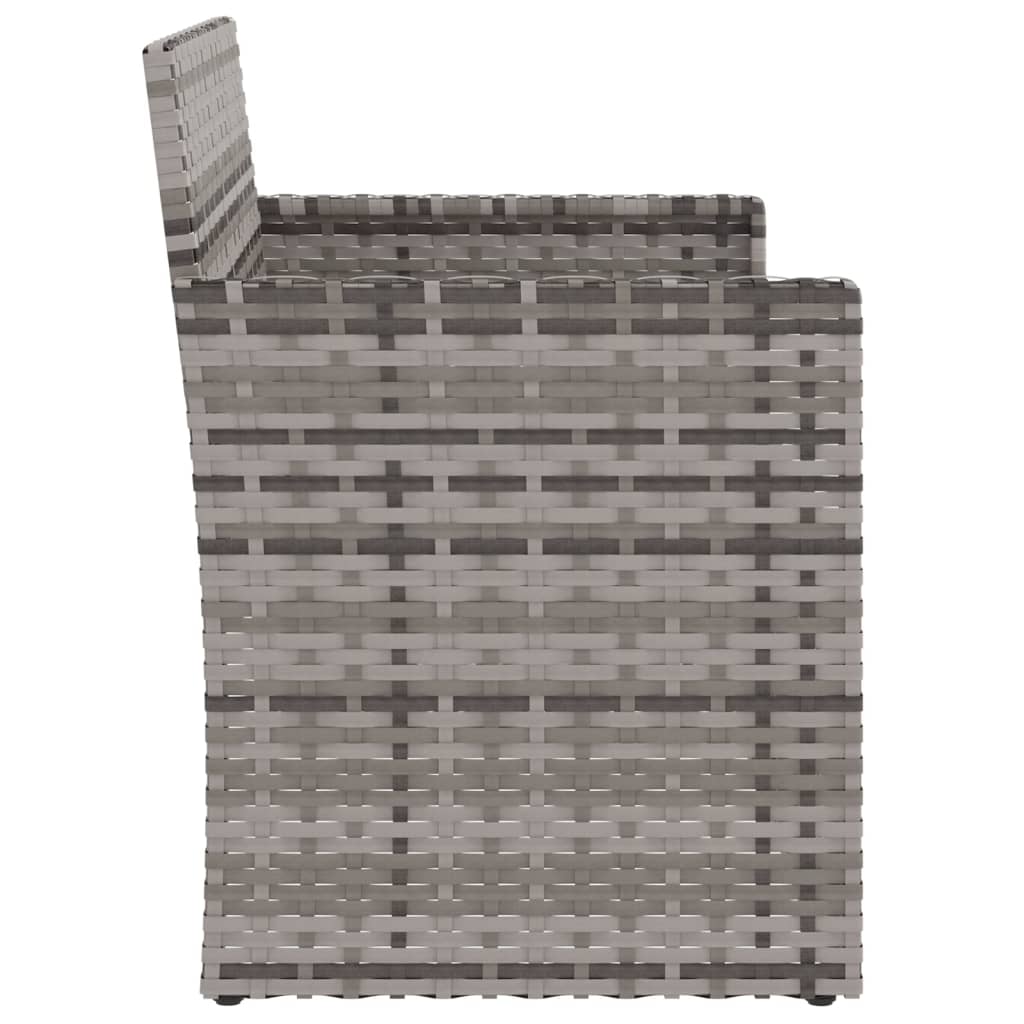 Tuinbank Met Kussens 105 Cm Poly Rattan