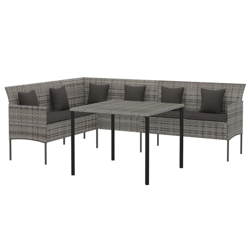 Tuinset Met Kussens Poly Rattan