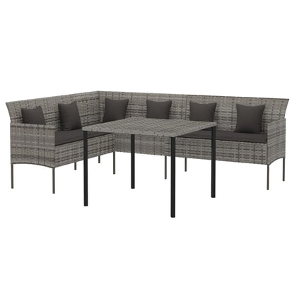 Tuinset Met Kussens Poly Rattan