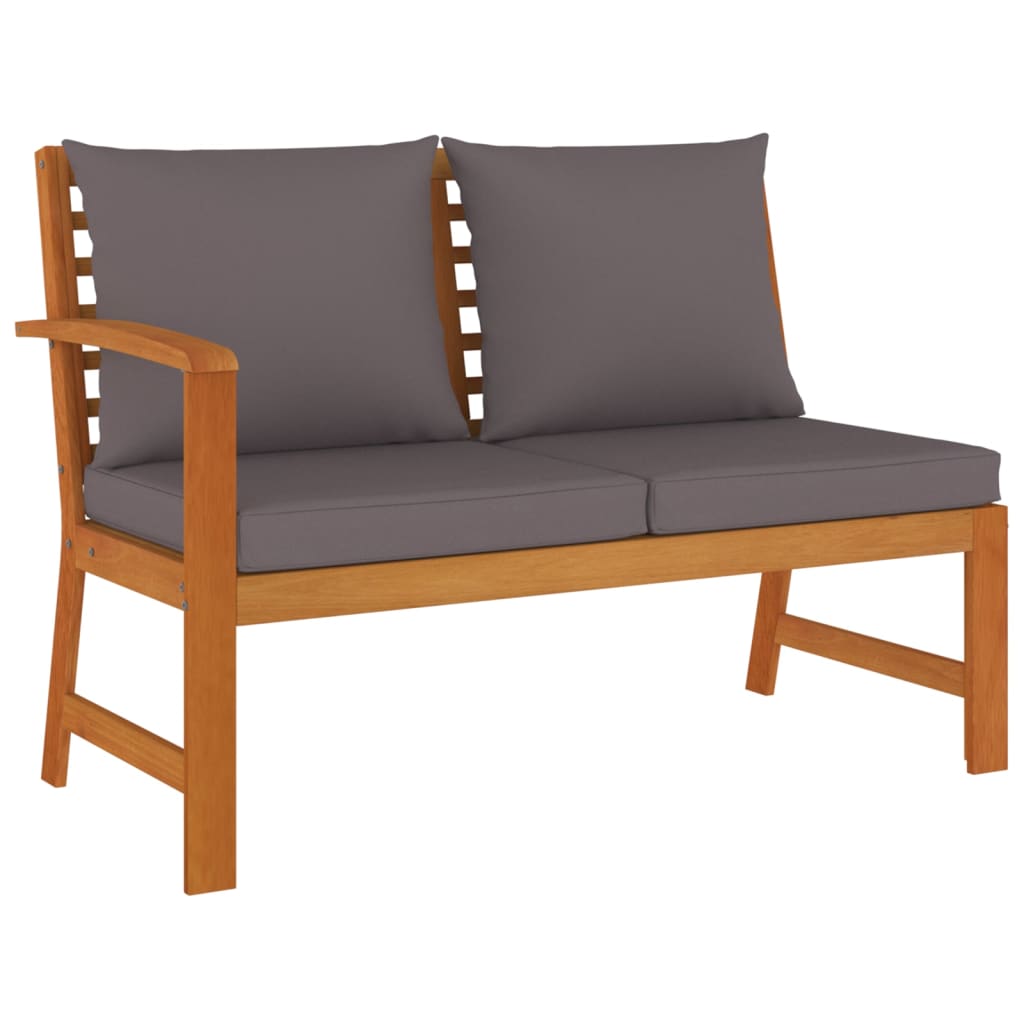 7-Delige Tuinset Met Kussens Massief Acaciahout