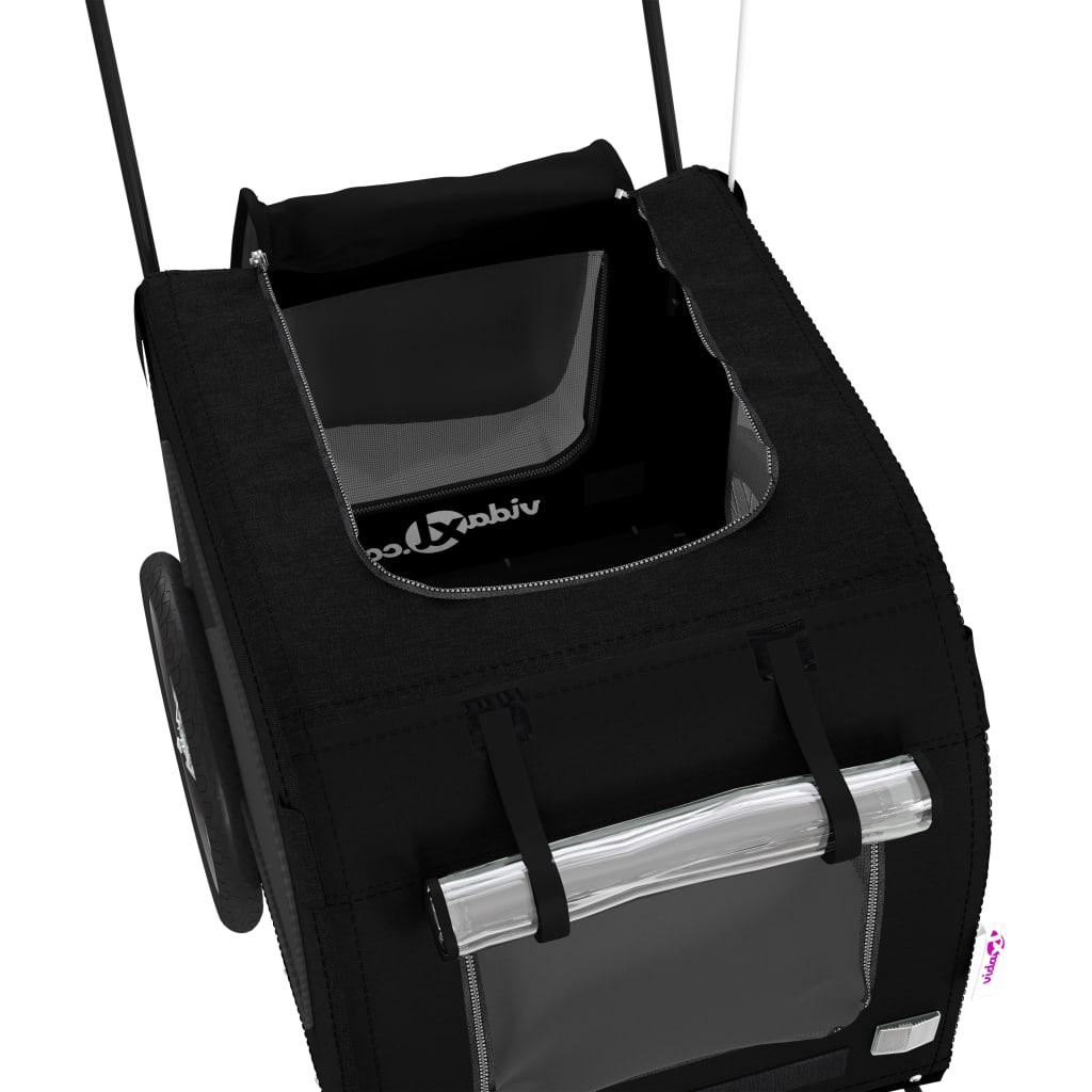 Hondenfietstrailer Oxford Stof En Ijzer