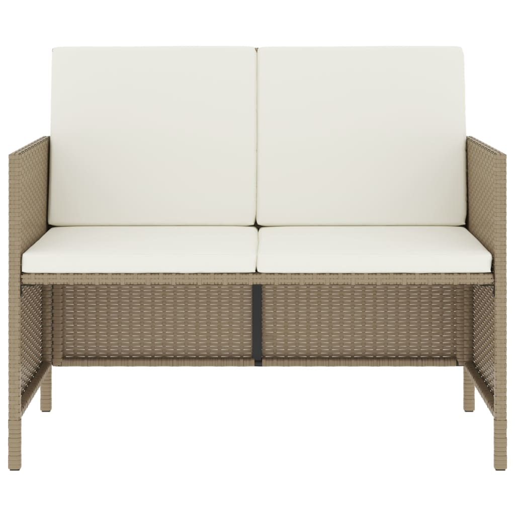 6-Delige Tuinset Met Kussens Poly Rattan