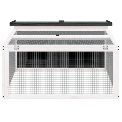 Konijnenhok 117,5X97X47,5 Cm Massief Grenenhout