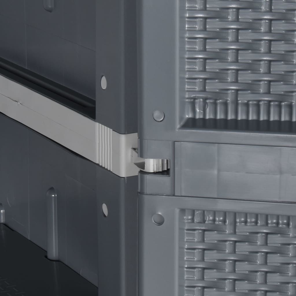 Tuinkast 65X45X172 Cm Pp Rattan