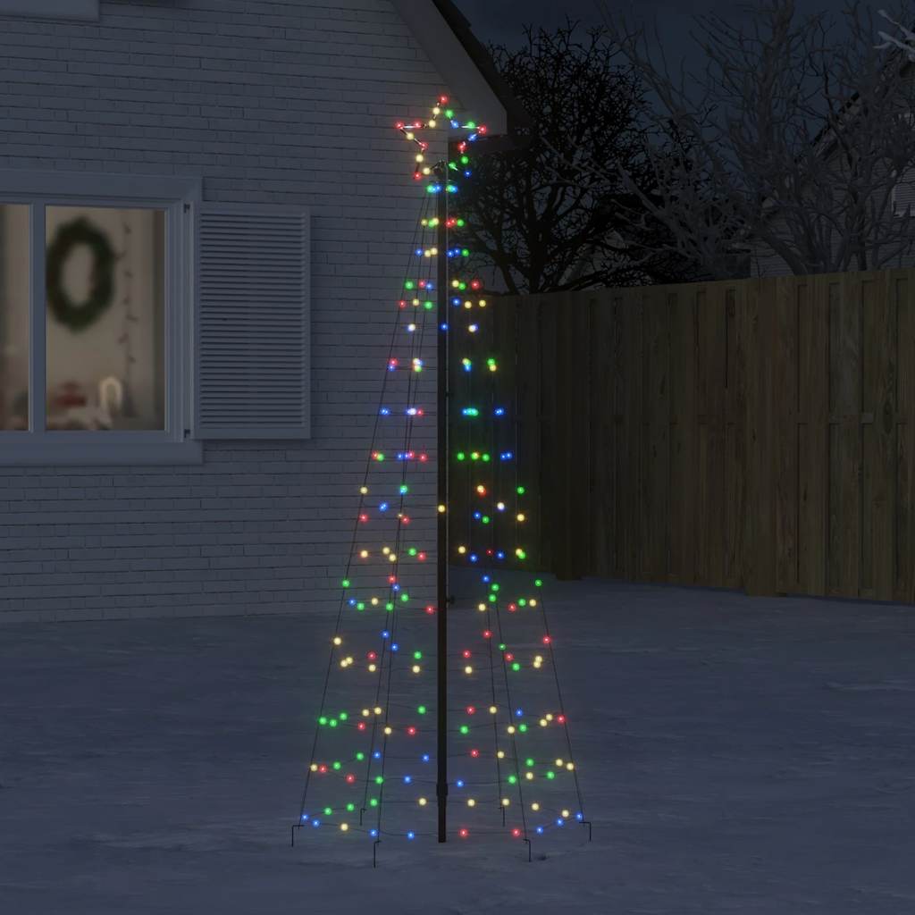 Led-Kerstboom Met Spikes 1534 Led's Kleurrijk Multikleur