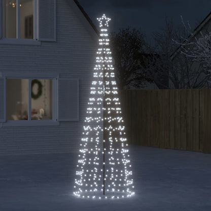 Led-Kerstboom Met Spikes 1534 Leds Koud Wit Koudwit
