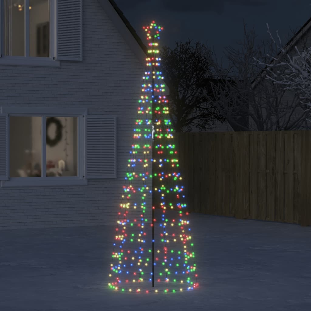 Led-Kerstboom Met Spikes 1534 Led's Kleurrijk Multikleur