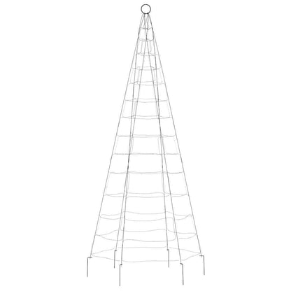 Led-Kerstboom Op Vlaggenmast 200 Leds Kleurrijk Multikleur