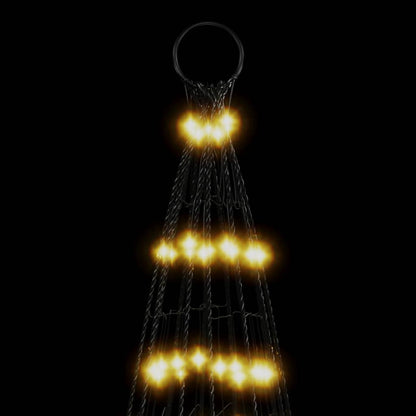 Led-Kerstboom Aan Vlaggenmast 1534 Leds Warm Wit Warmwit