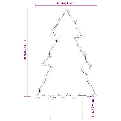 Kerstverlichting Kerstboom Met Grondpinnen 80 Led's 60 Cm