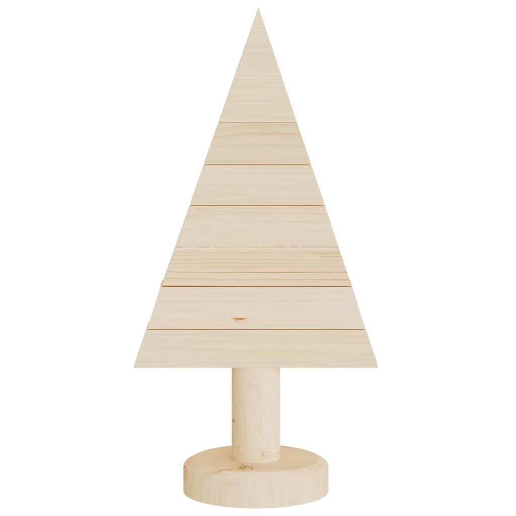 Kerstdecoraties Kerstboom 2 St 30 Cm Massief Grenenhout Naturel (Onafgewerkt)