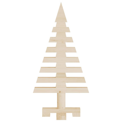 Kerstdecoratie Kerstboom Massief Grenenhout Naturel (Onafgewerkt)