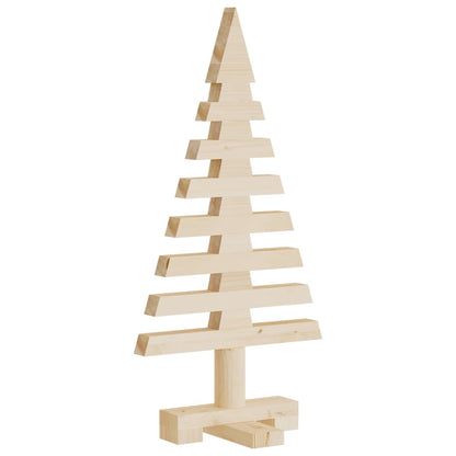Kerstdecoratie Kerstboom Massief Grenenhout Naturel (Onafgewerkt)