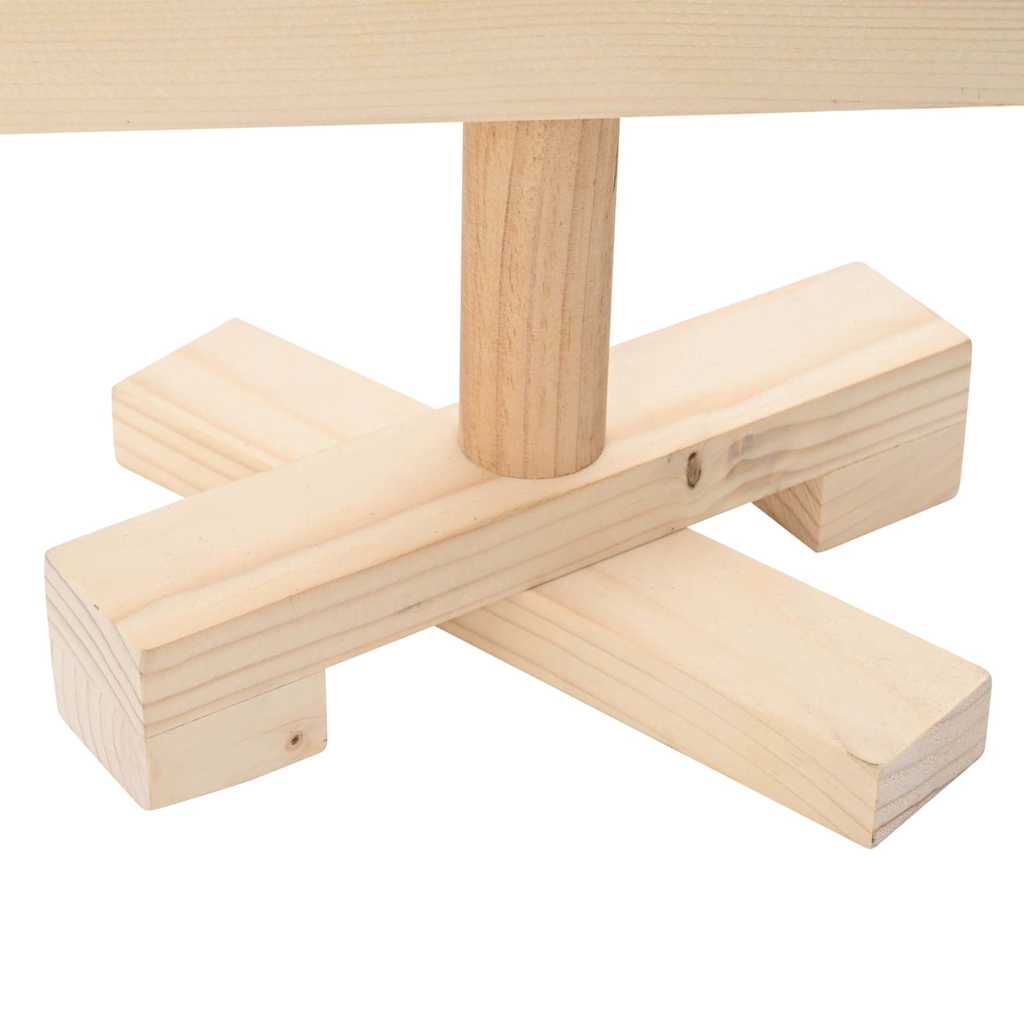 Kerstdecoratie Kerstboom Massief Grenenhout Naturel (Onafgewerkt)