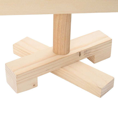 Kerstdecoratie Kerstboom Massief Grenenhout Naturel (Onafgewerkt)