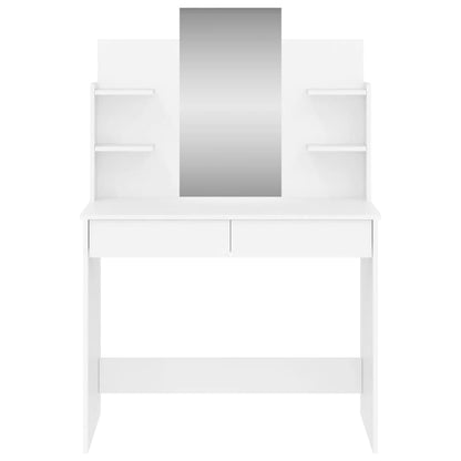 Kaptafel Met Spiegel 96X39X142 Cm Wit