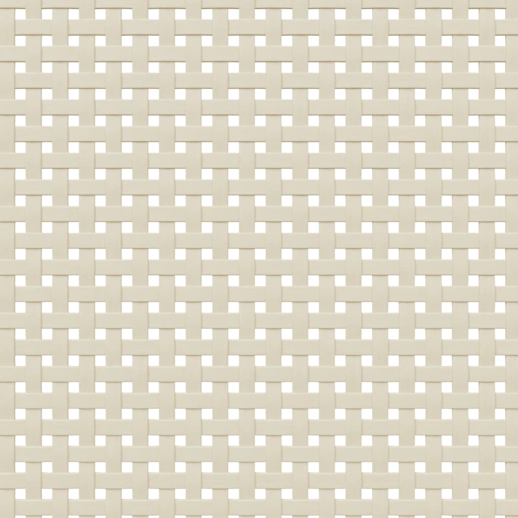 Dressoir Senja 80X40X80 Cm Rattan Look Massief Grenenhout Wit