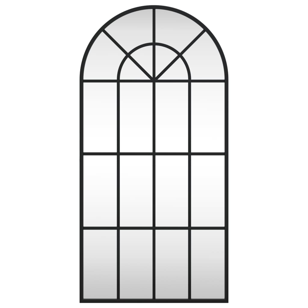 Wandspiegel Boog 40X80 Cm Ijzer Zwart