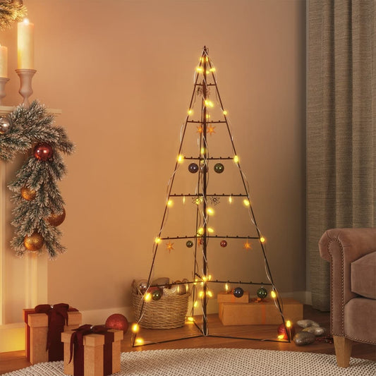 Kerstdecoratie Kerstboom Metaal Zwart Zwart